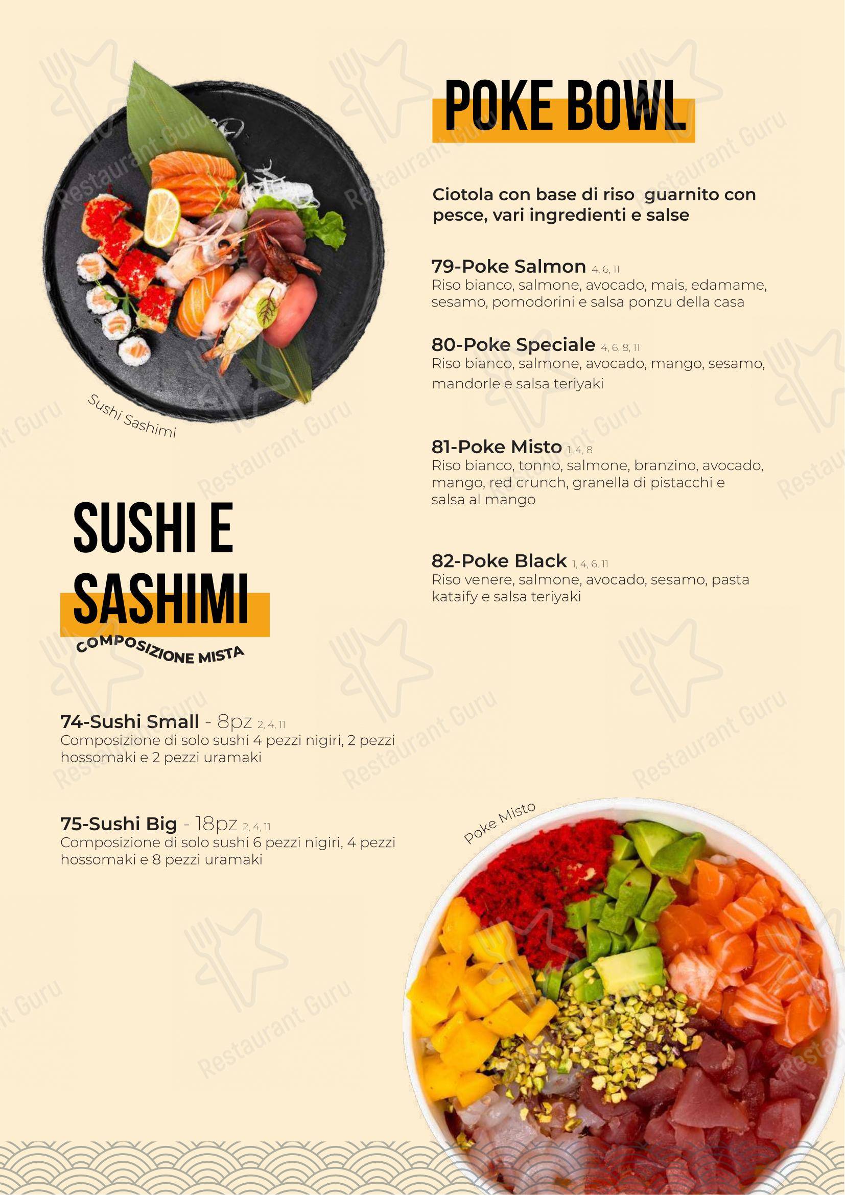 菜单 per Long Sushi & Cocktails ristorante