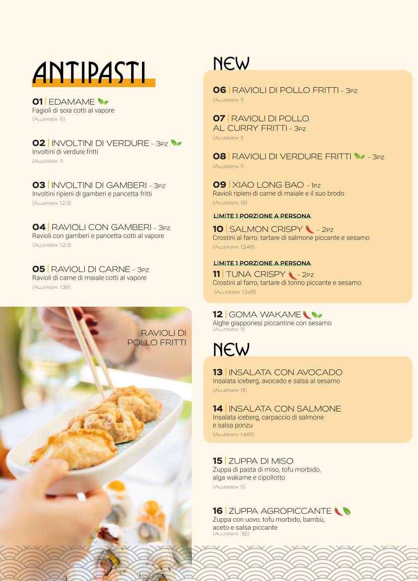 Menu di Long Sushi & Cocktails 