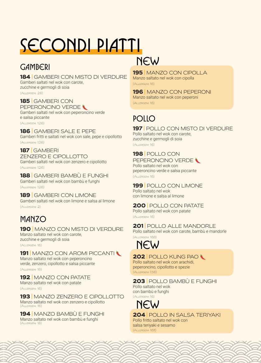 Menu di Long Sushi & Cocktails 
