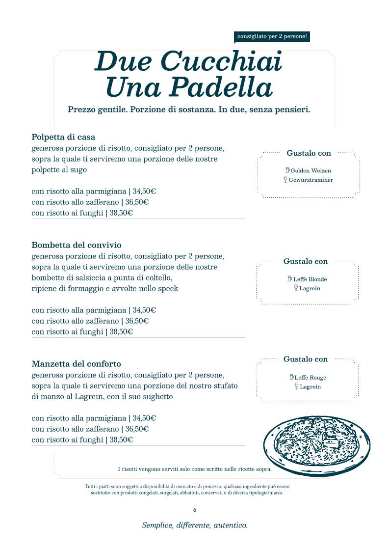 Menu di Loto 