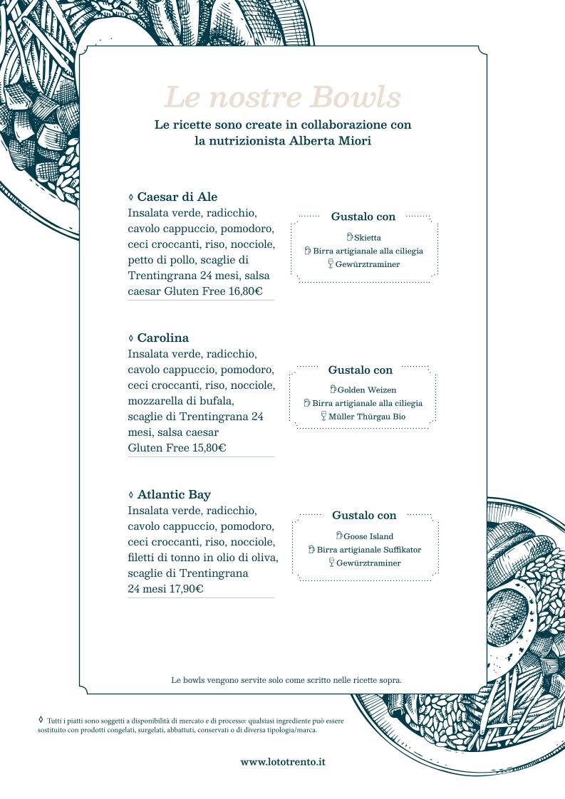 Menu di Loto 