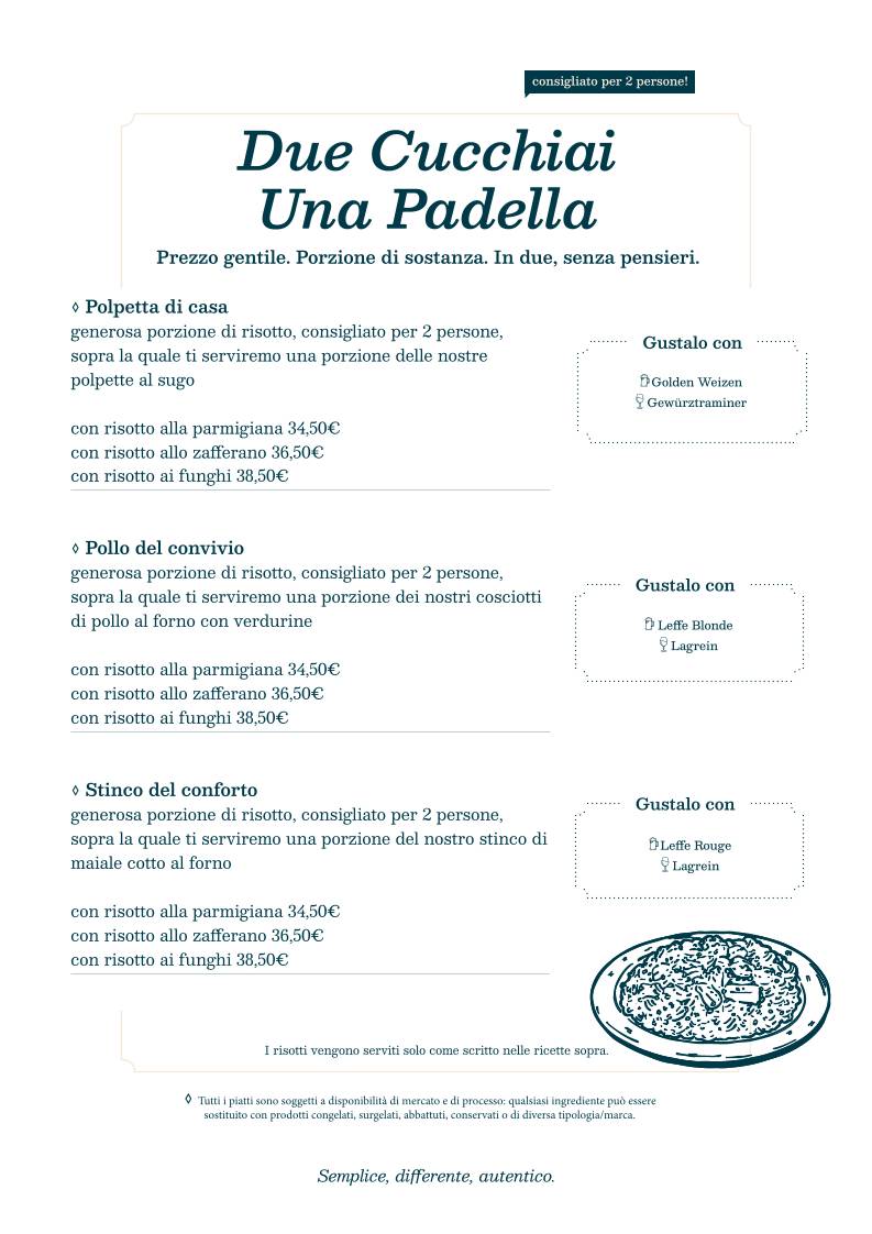 Menu di Loto 