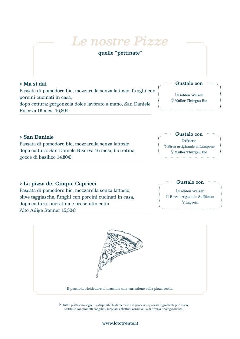 Menu di Loto 