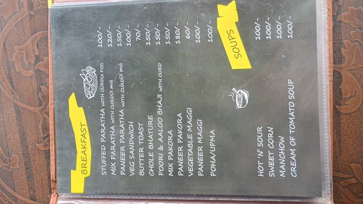 Lovely Restaurant menu