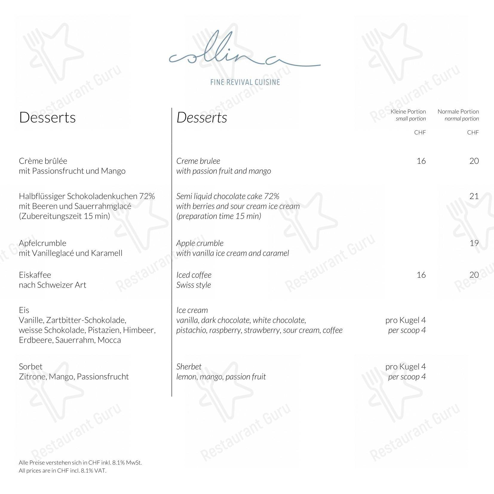 Menu per Loy Fah ristorante