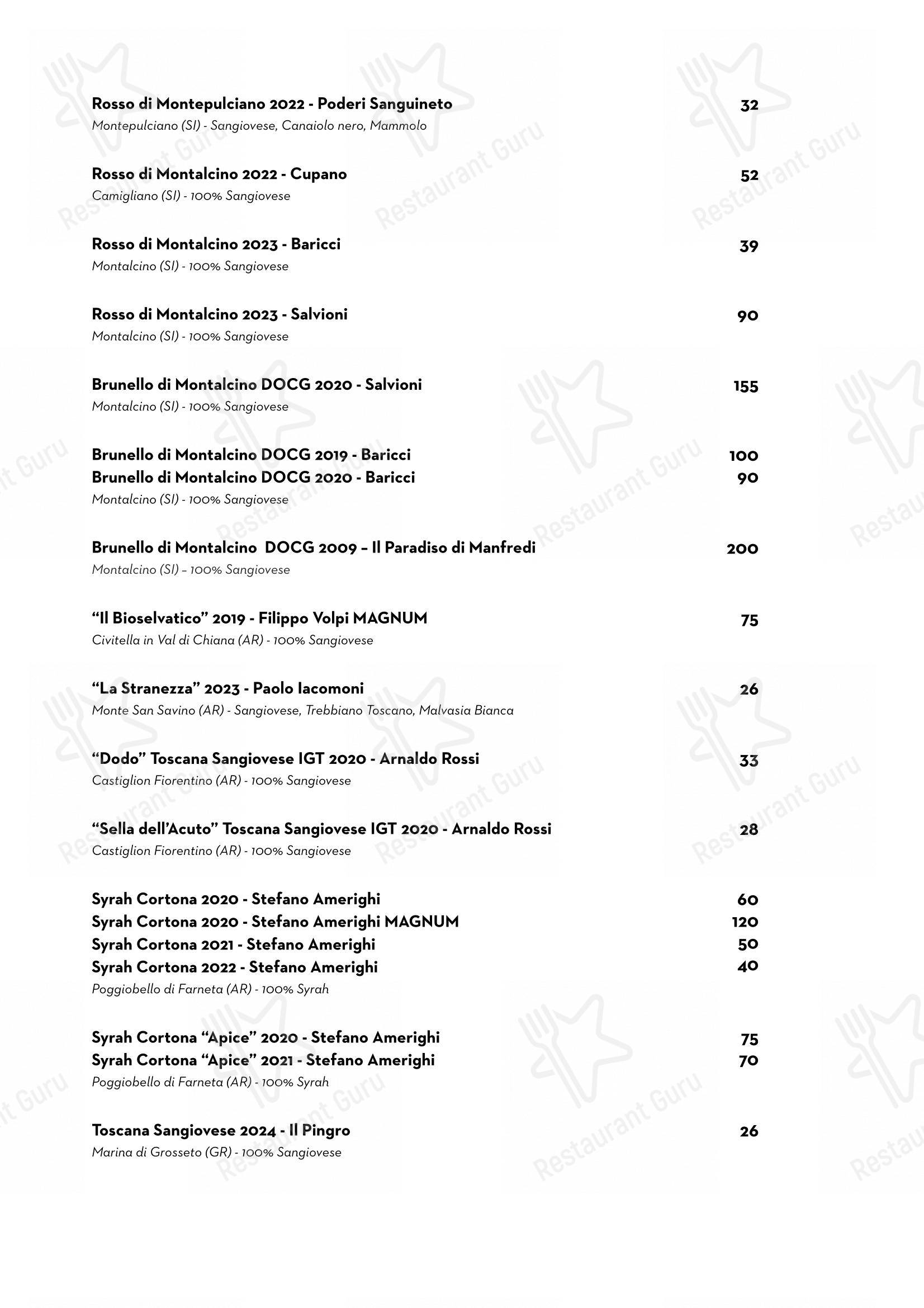 Luce Ristorante in Perugia - Menu