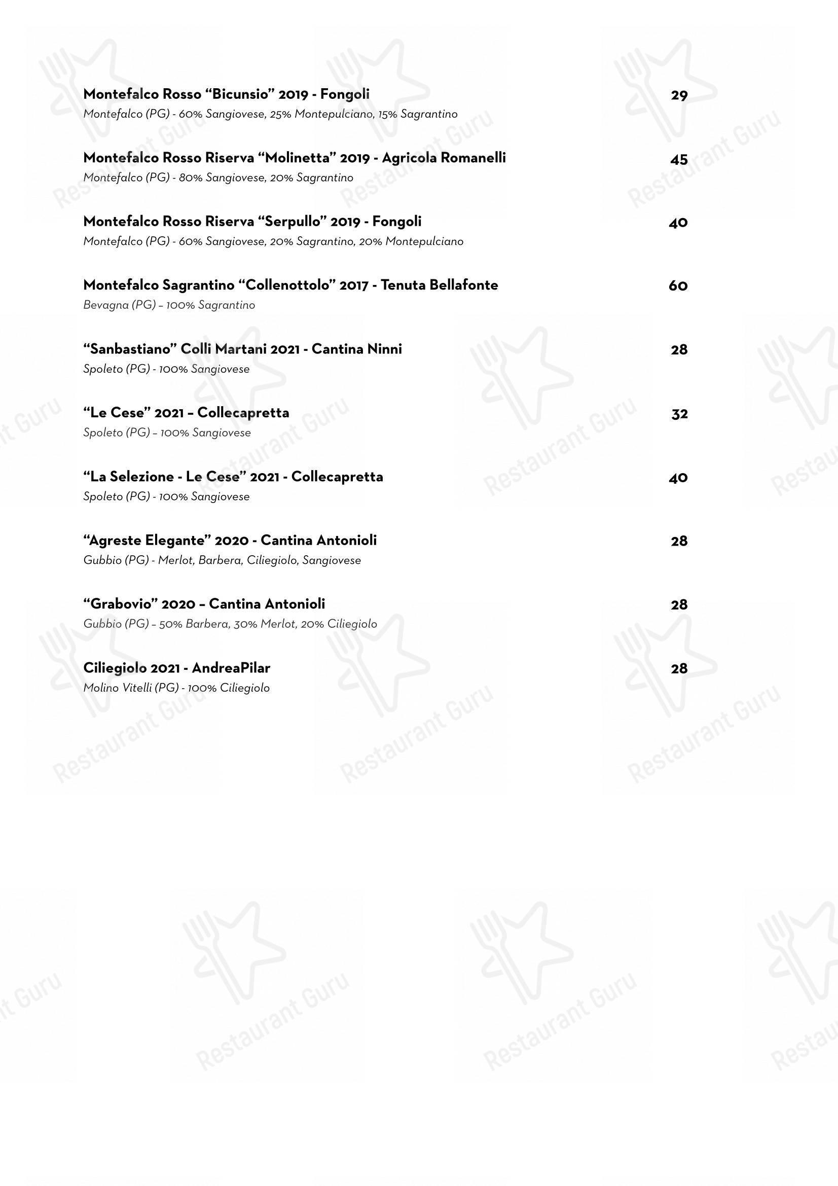 Luce Ristorante in Perugia - Menu