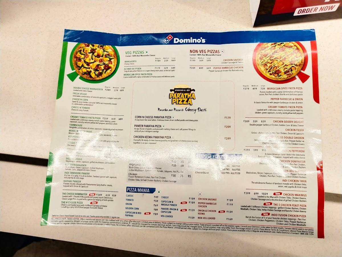 Domino's Pizza Ashiyana, Lucknow menu