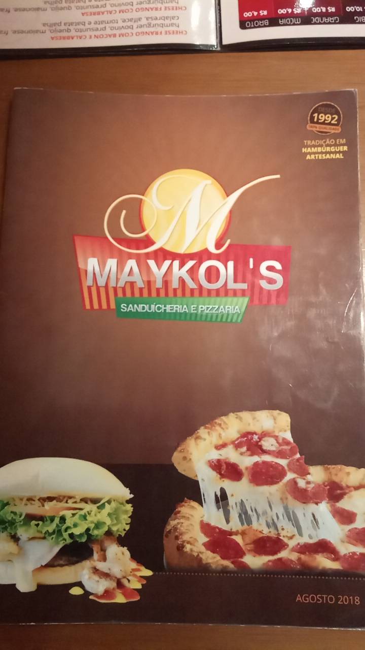 Maykol's Pizzaria e Sanduícheria cardápio