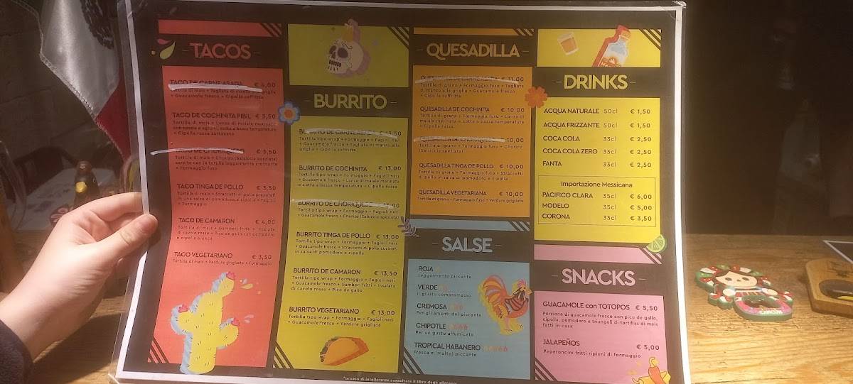 Menu di MEXICANI Taqueria 