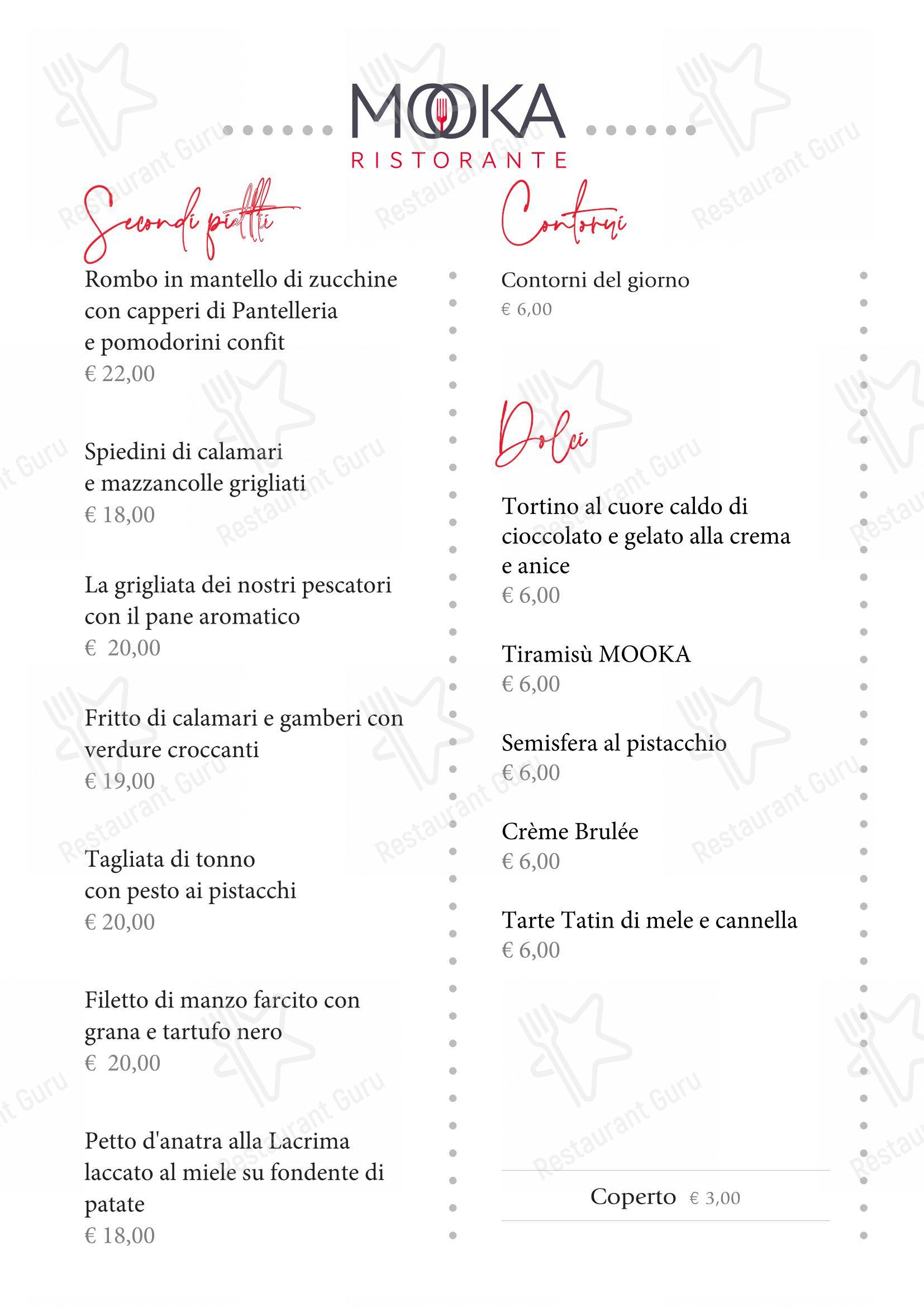 菜单 per MOOKA Ristorante Senigallia ristorante