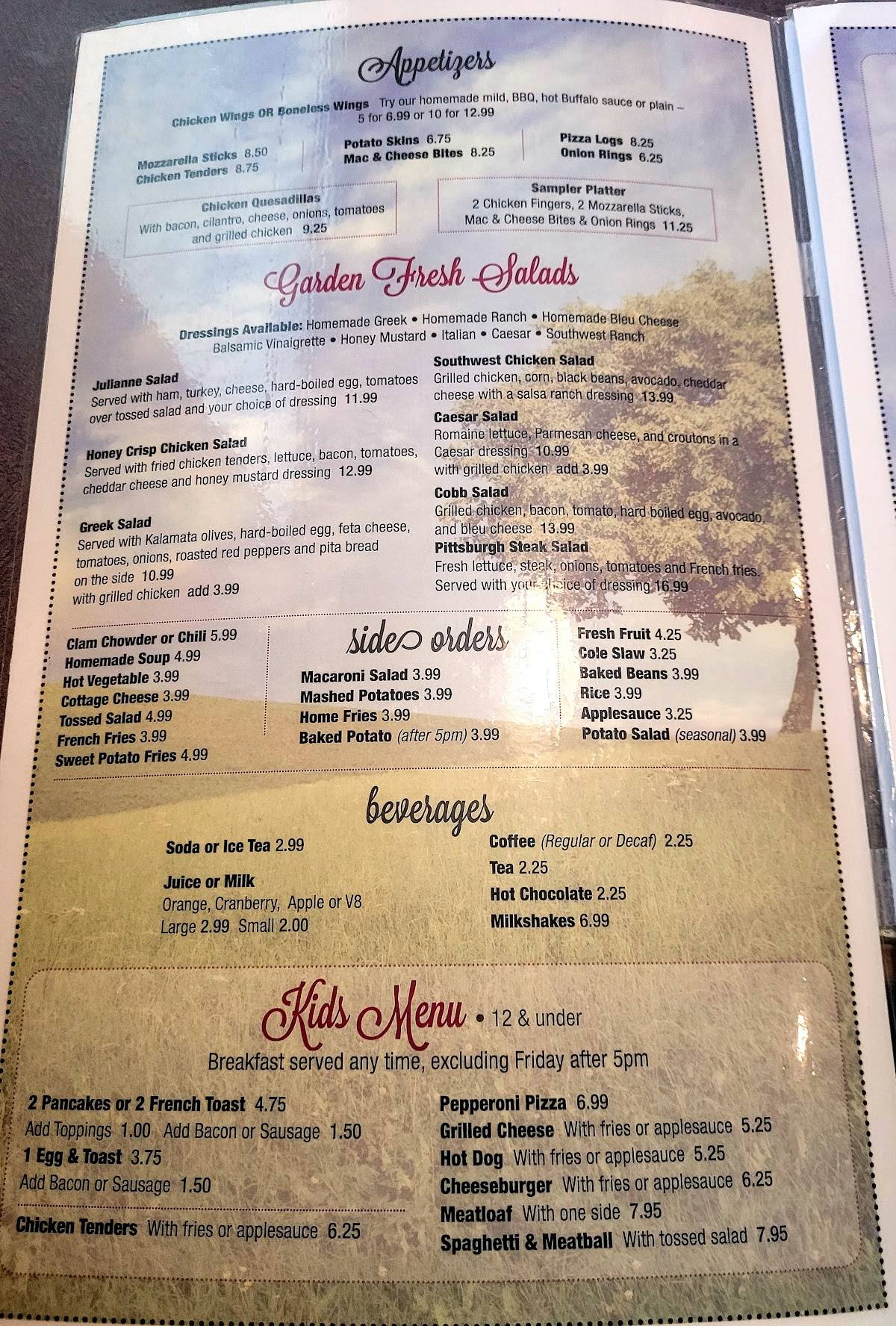 Menu at Macedon Hills Family Restaurant, Macedon