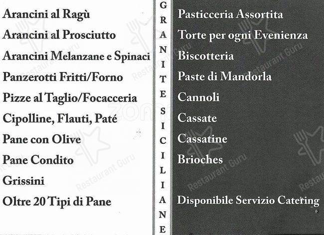 Menu di Made In Sicily 