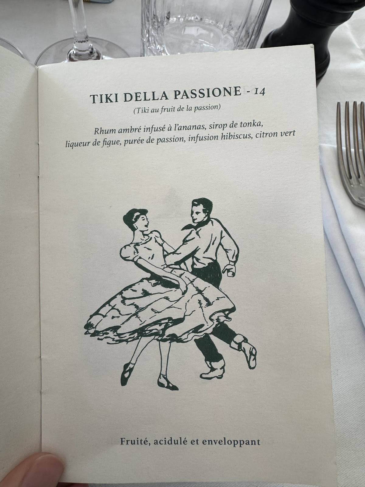 Menu de Madonna
