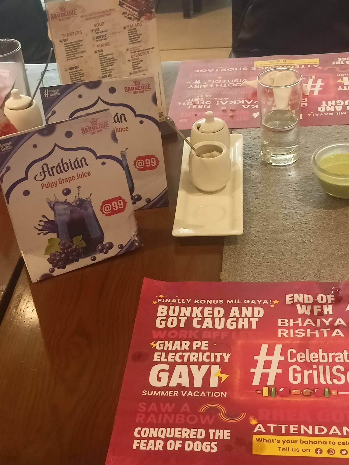 Barbeque Nation - Madurai - Milan'em Mall menu