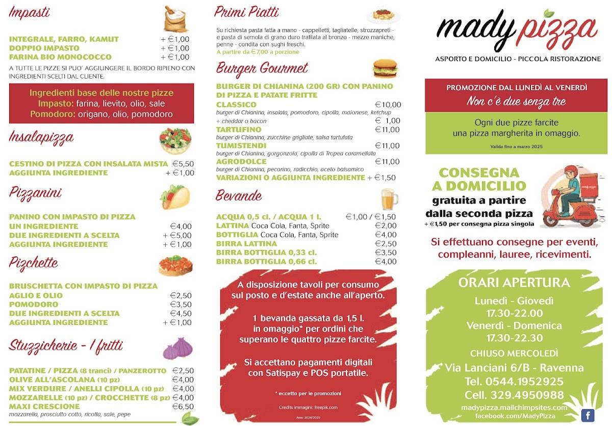 Menu di MadyPizza 