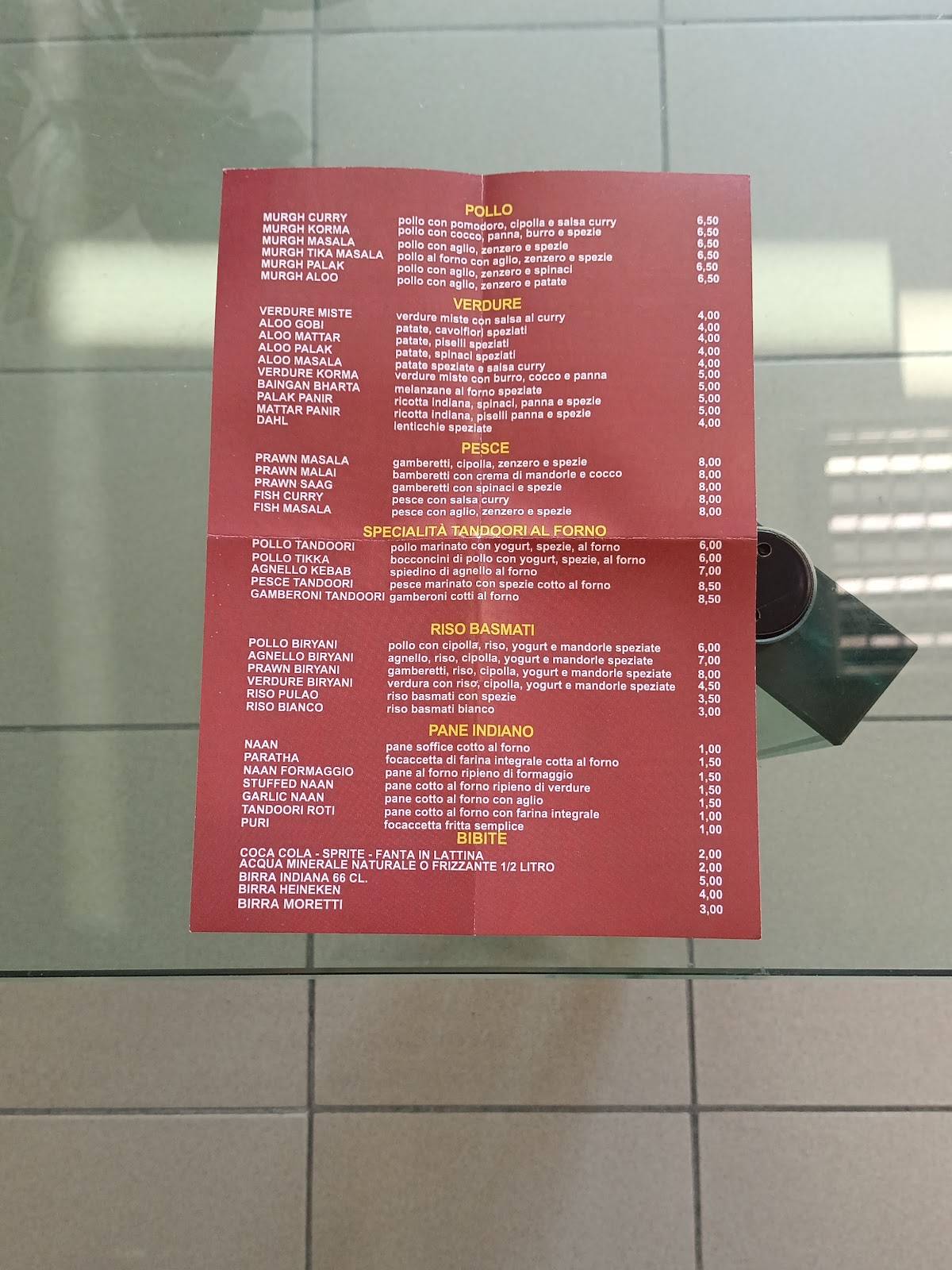 Menu di Mahrani Mahal 