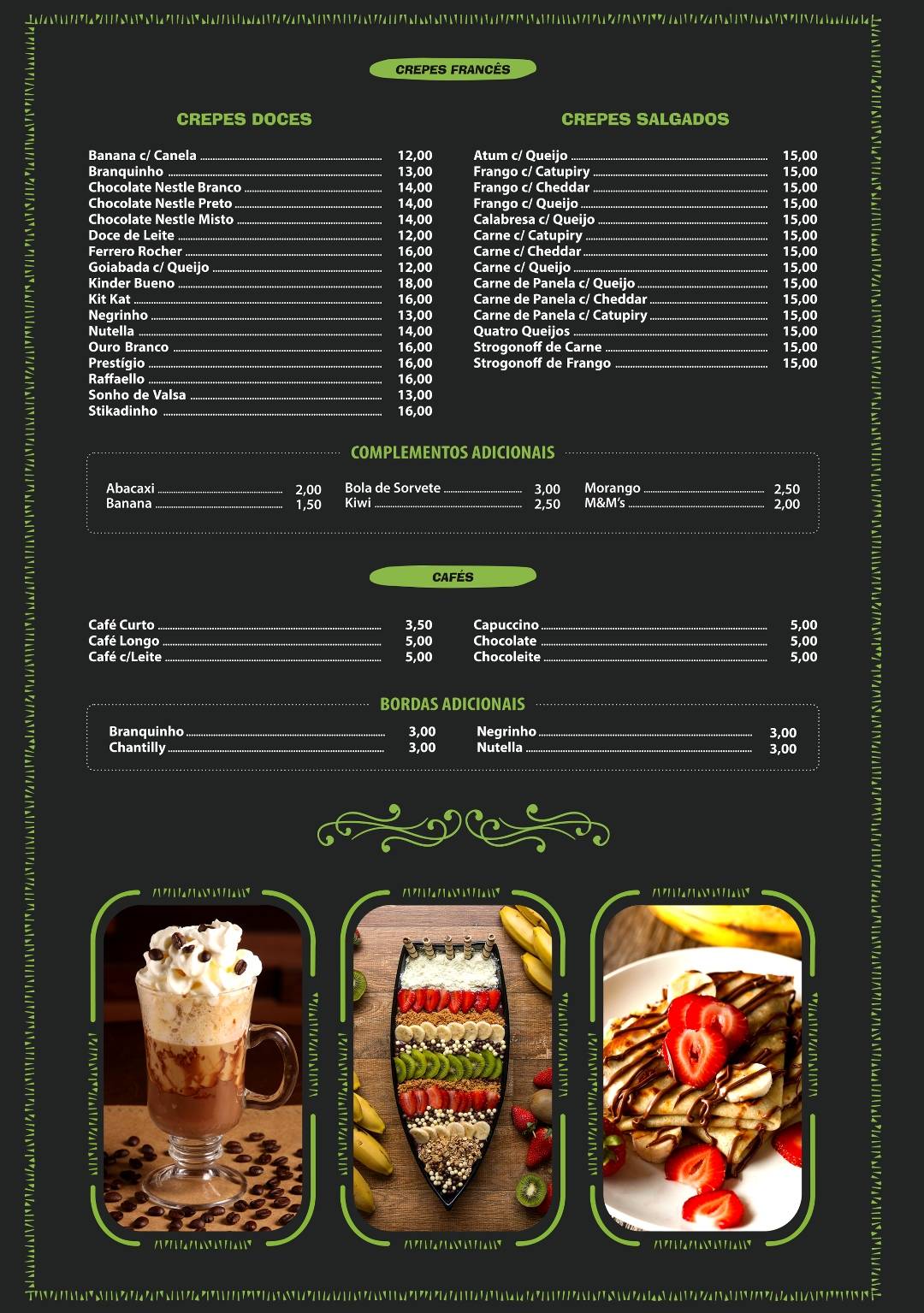 Mais Açai cardápio