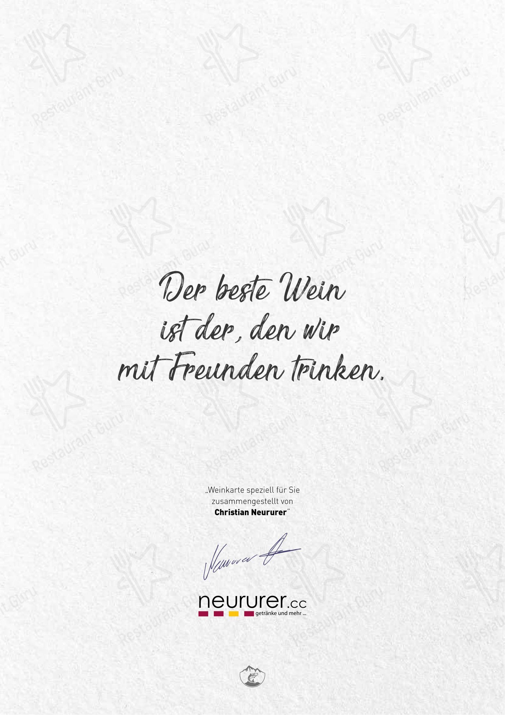 Menu pour Malerwinkel Rattenberg - 菜单
