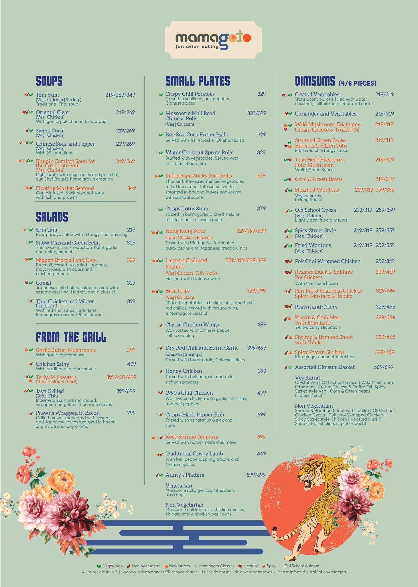 Mamagoto Dehradun menu