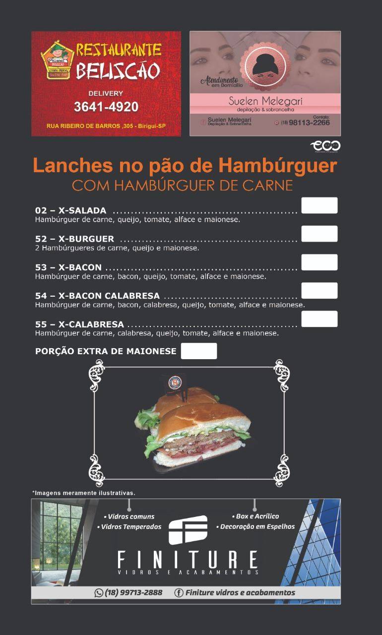 Mané Simpatia Tradicional " o famoso é aqui" cardápio