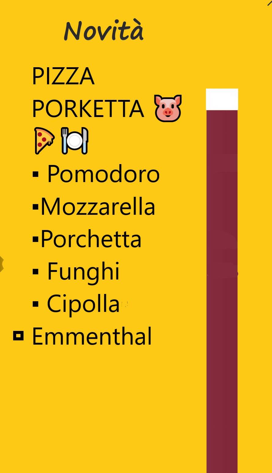 Menu di Manidas Pizzeria & Barbecue 