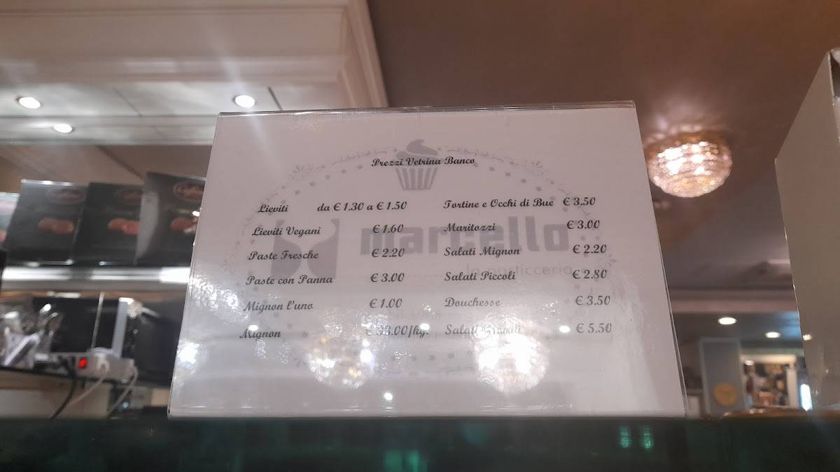 Menu di Marcello...La Pasticceria 