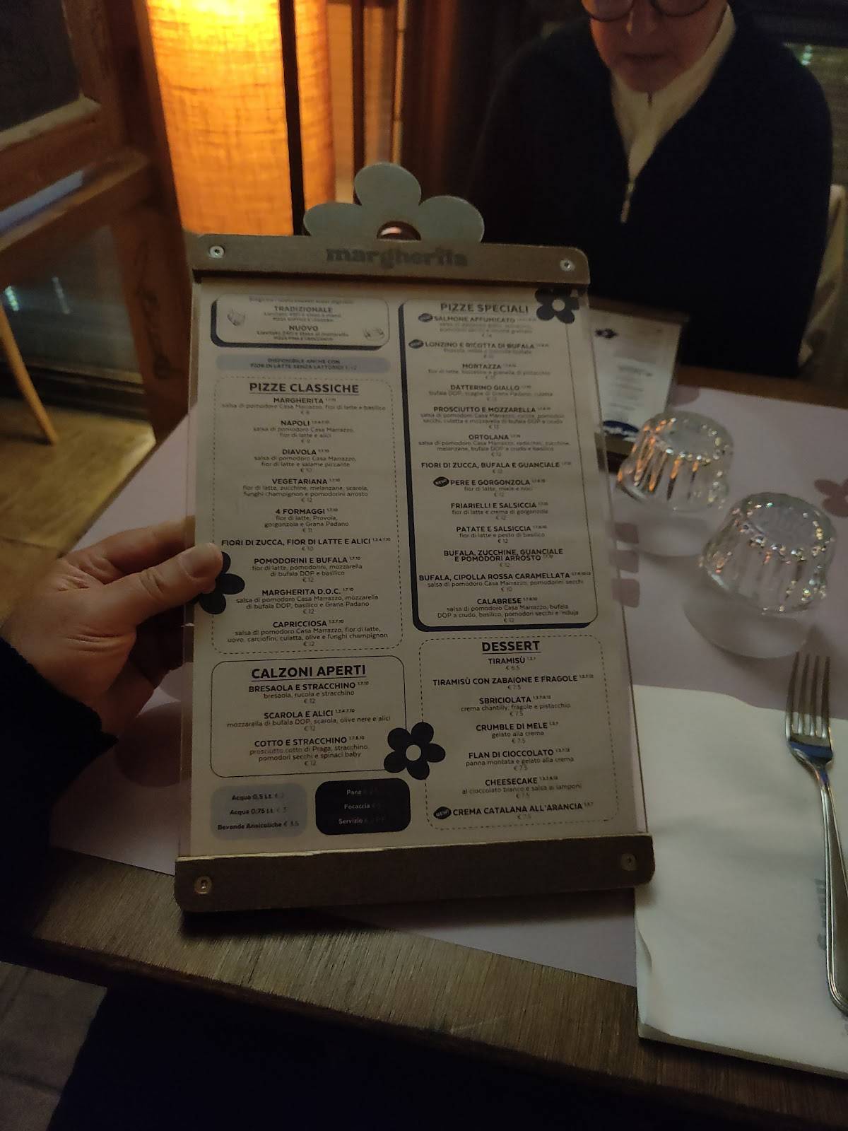 Menu di MargheRita Osteria Pizzeria (Colli Portuensi) 