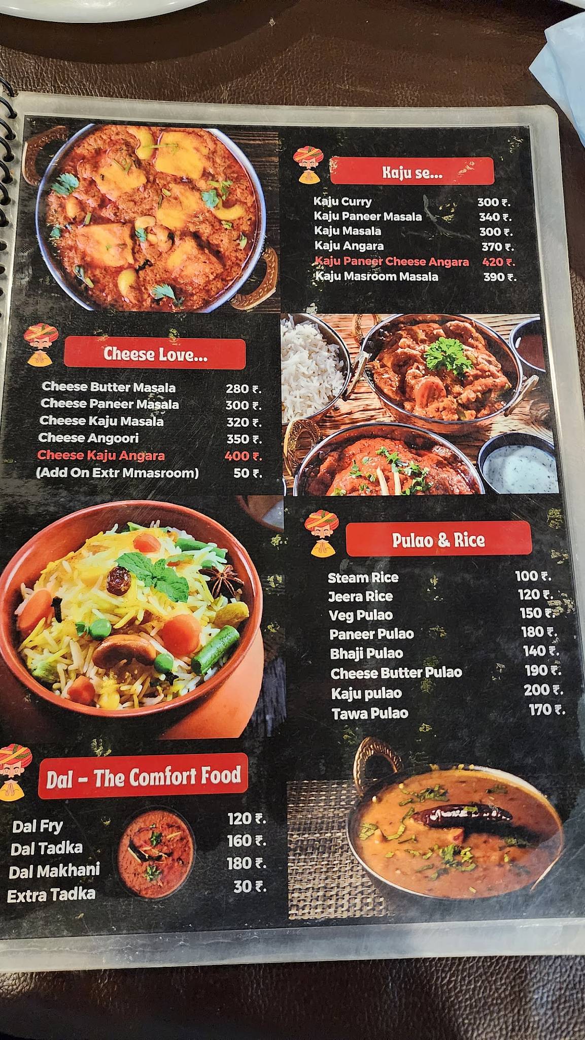 Marwadi Food Corner menu