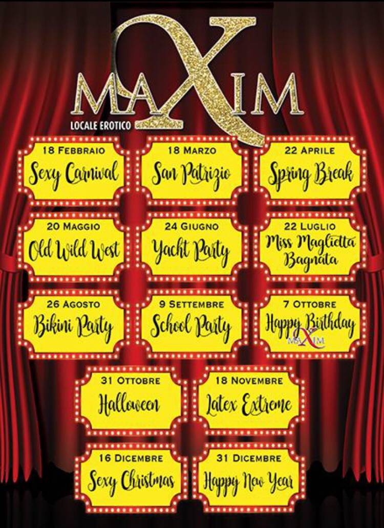 Menu di Maxim Club Chiasso 