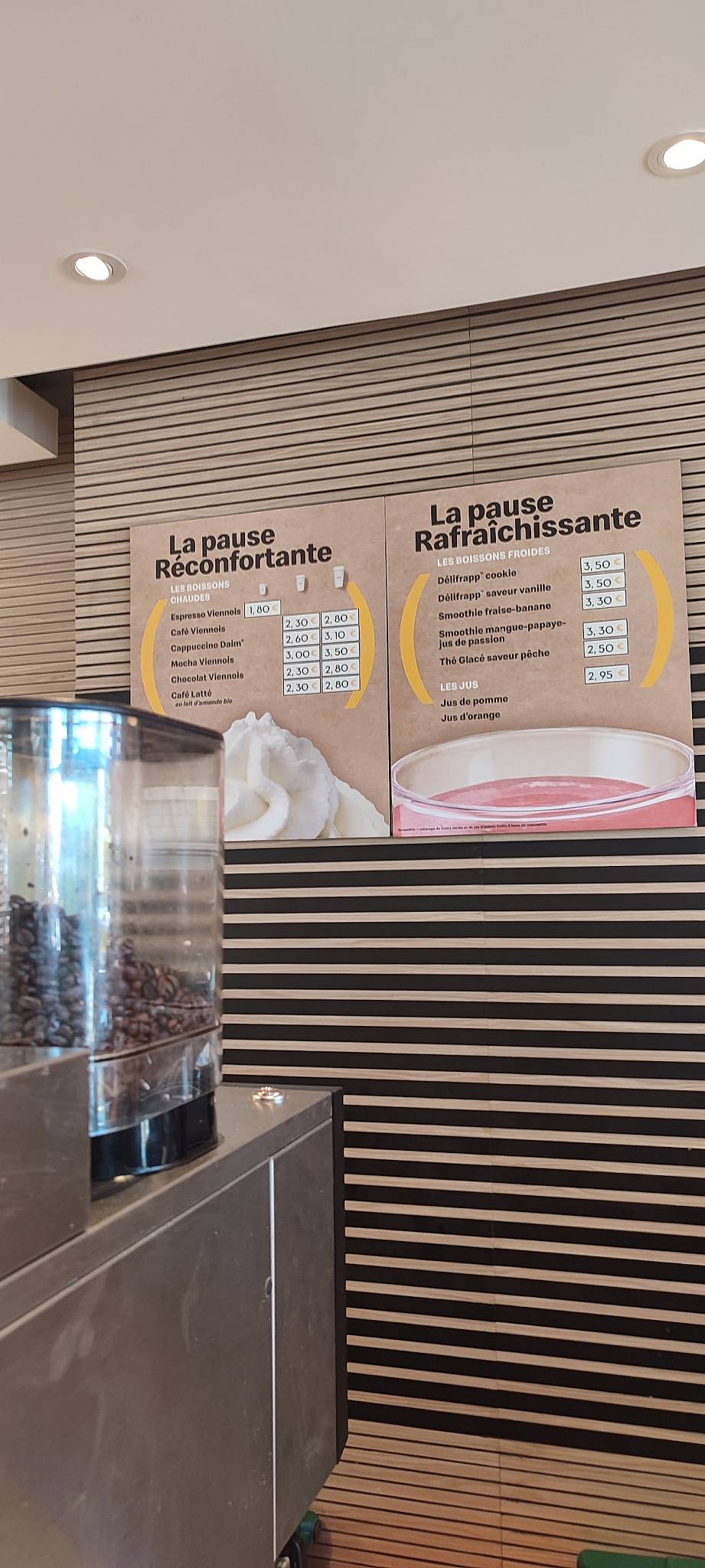 Menu de McDonald's