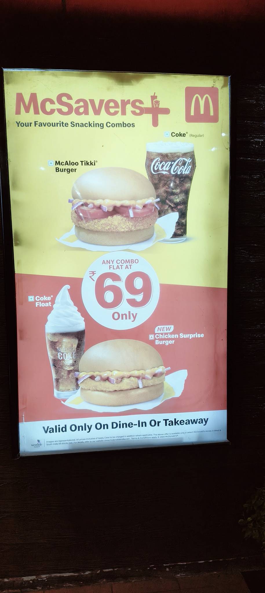 McDonald's menu