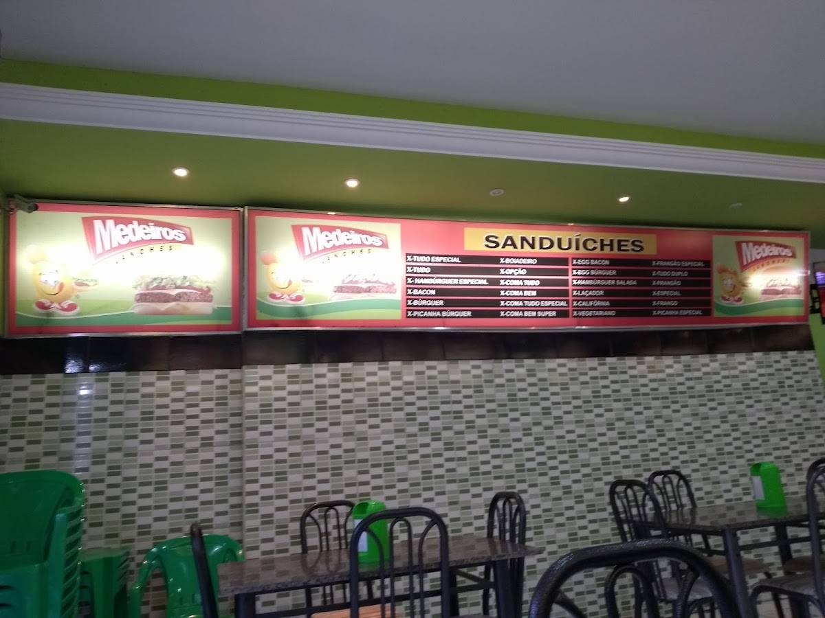 Medeiros Lanches cardápio