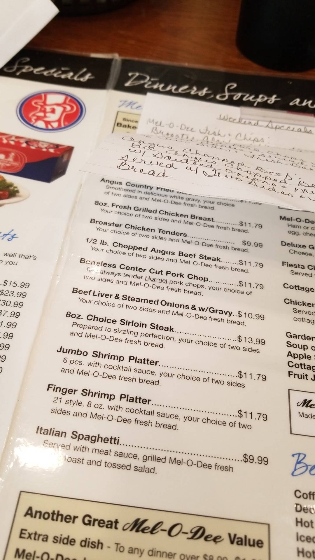 Menu at MelODee Restaurant & Catering, New Carlisle