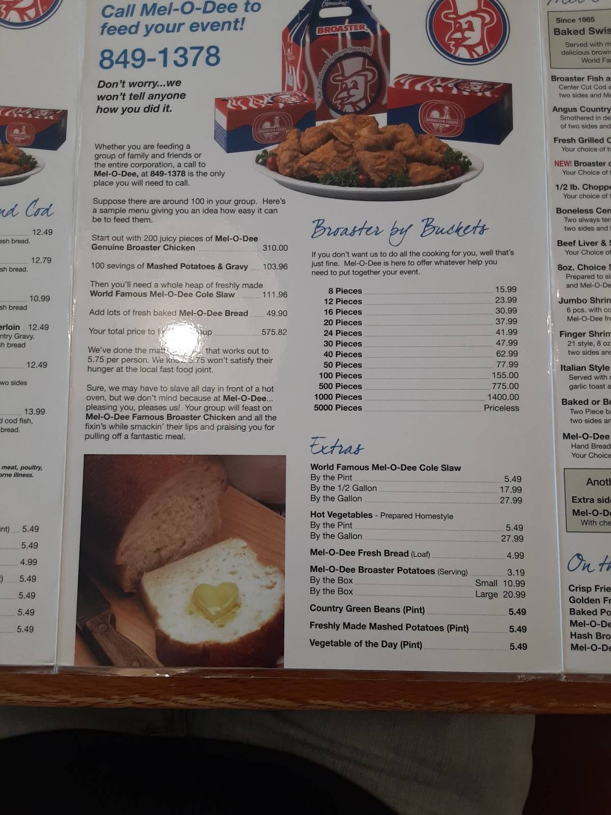 Menu at MelODee Restaurant & Catering, New Carlisle