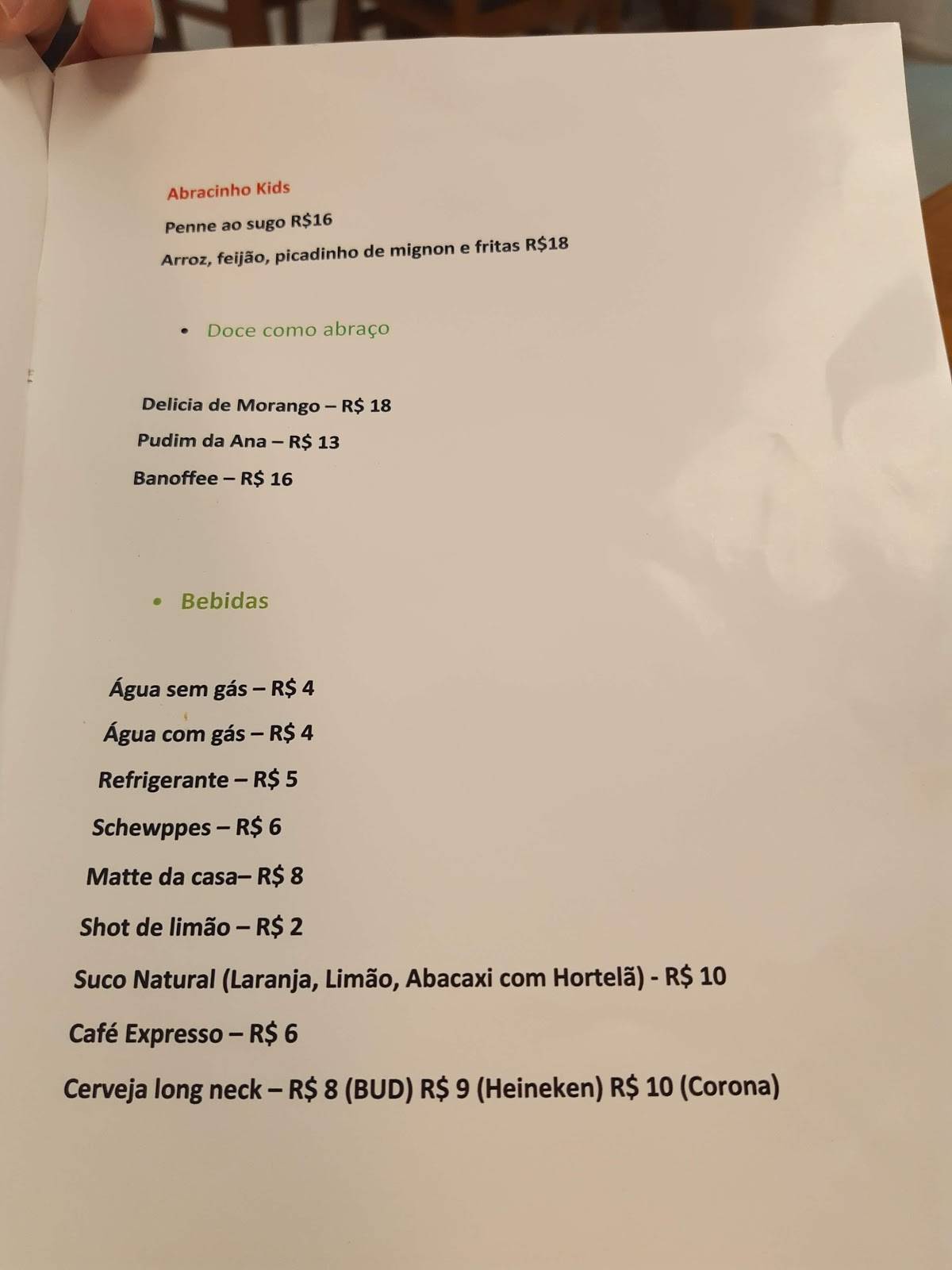 Mellien Comfort Food cardápio