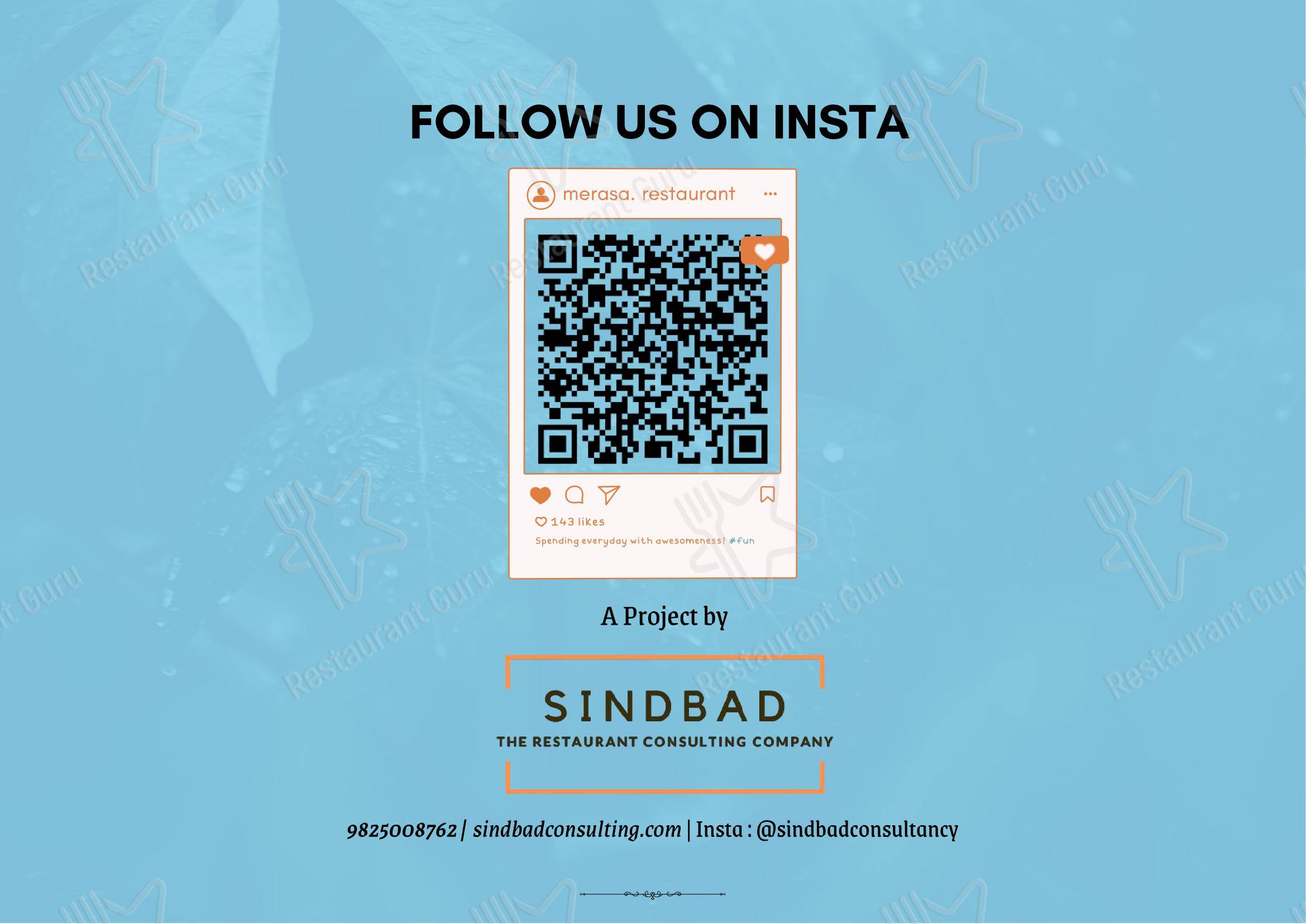 Merasa in Shela - Menu