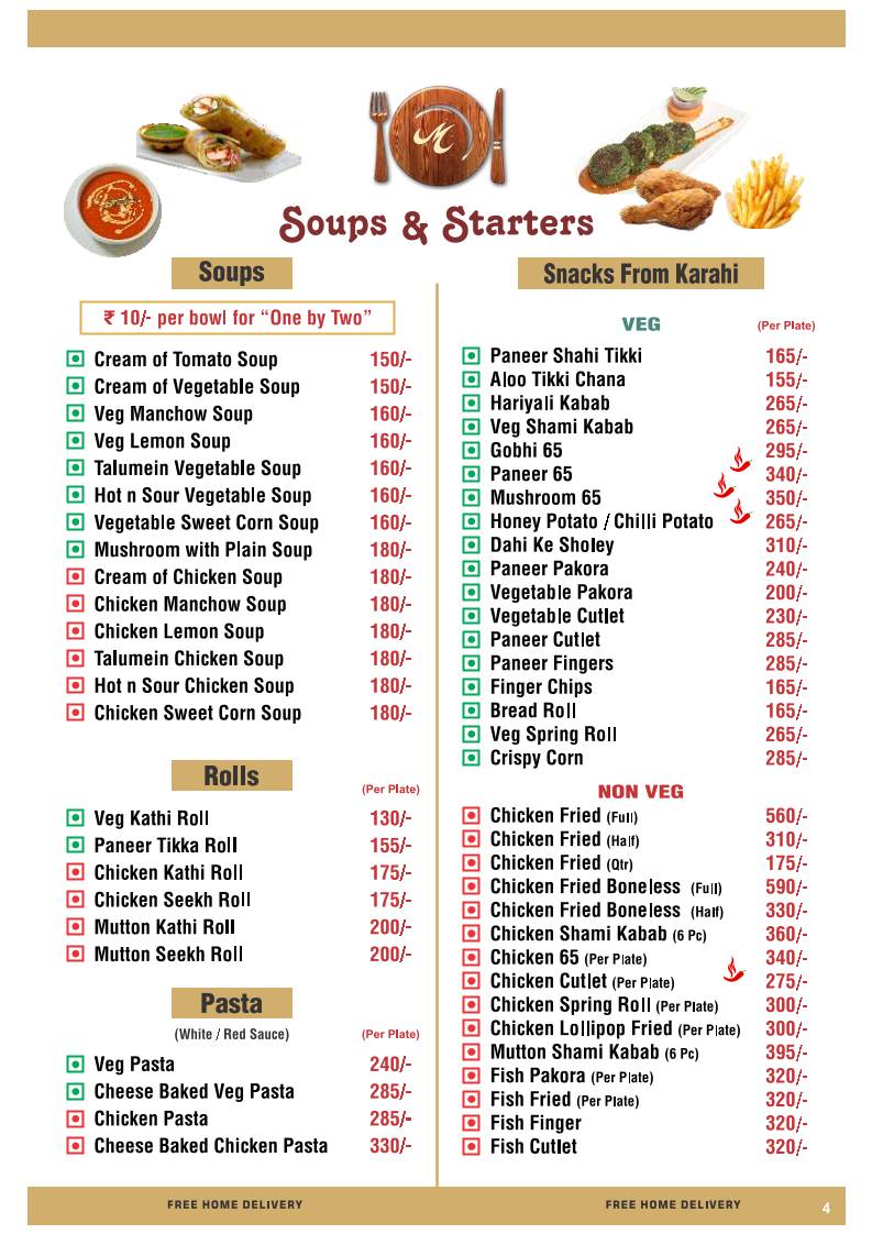 Mezbaan Restaurant menu