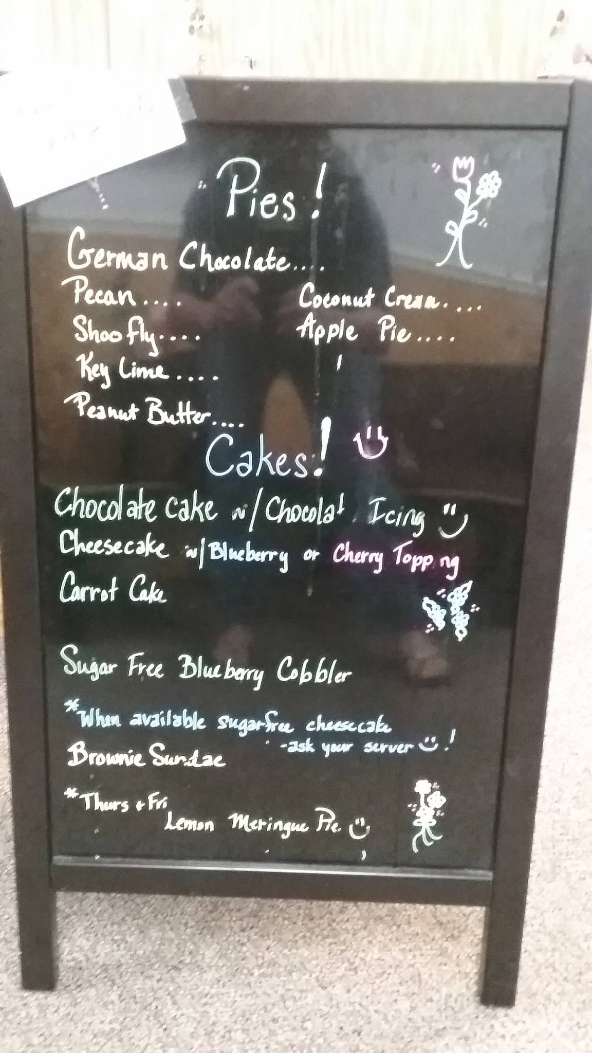 Menu at Miller's Bread Basket restaurant, Blackville
