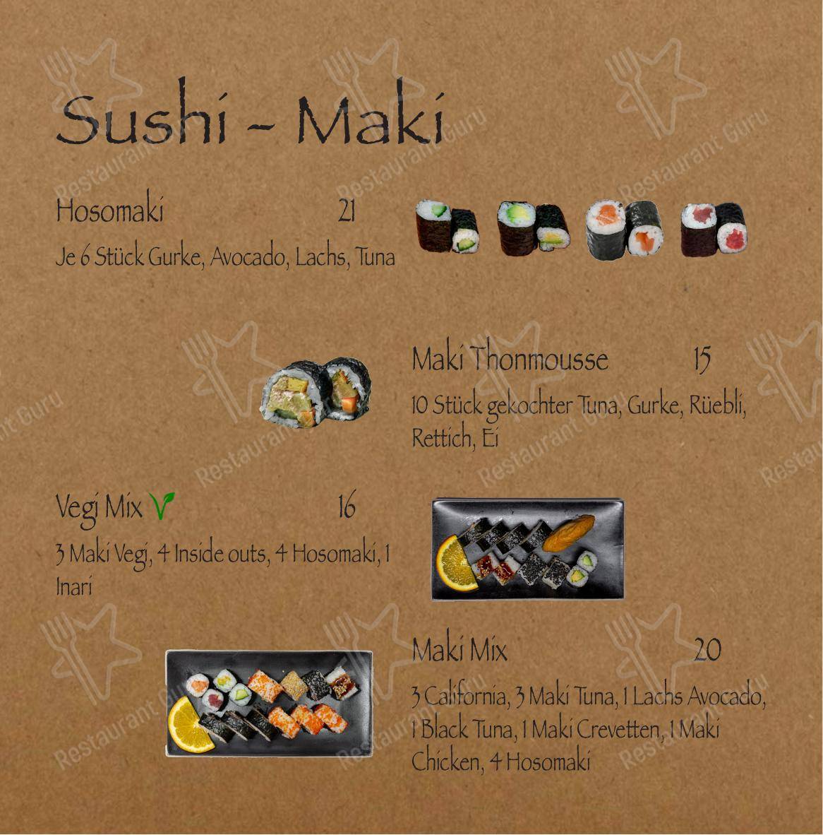 Menu di Minine - Menu