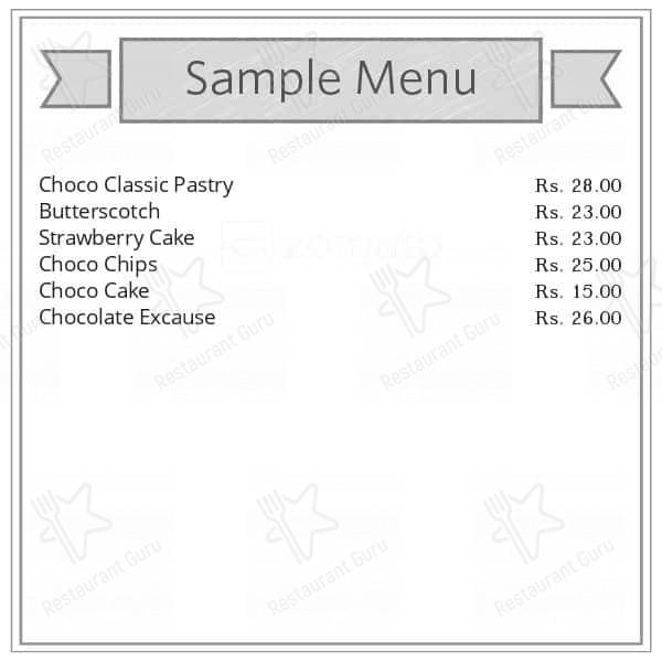 Mio Amore - The Cake Shop (Belgharia Bazar) menu
