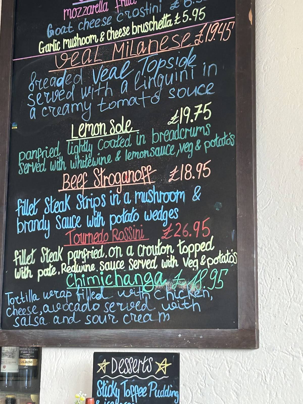 Menu At Mira Mare Pizzeria Restaurant Helensburgh menu-at-mira-mare-pizzeria-restaurant-helensburgh