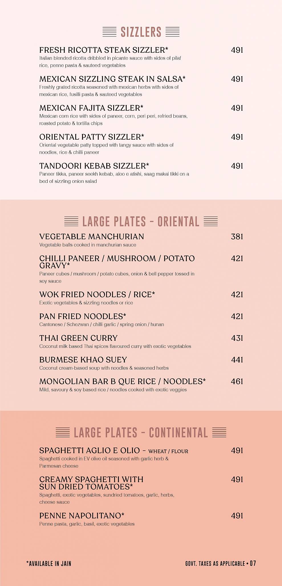 Mirosh (All Day Cafe) menu