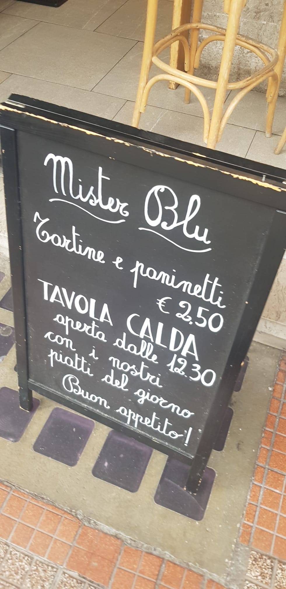 Menu di Mister blu 