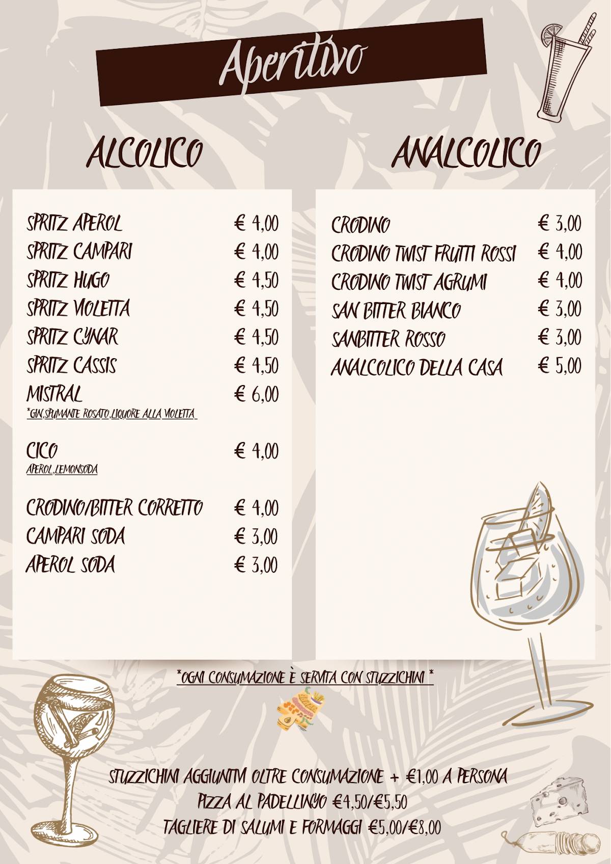 Menu di Mistral Café Giaveno 