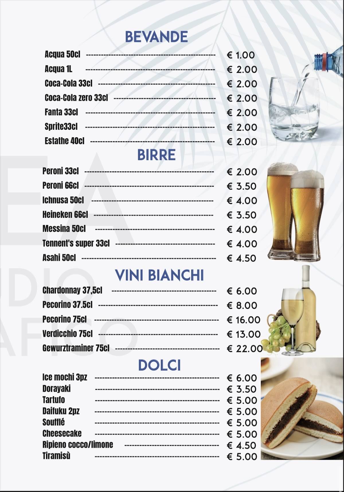 Menu di Miya pokè 