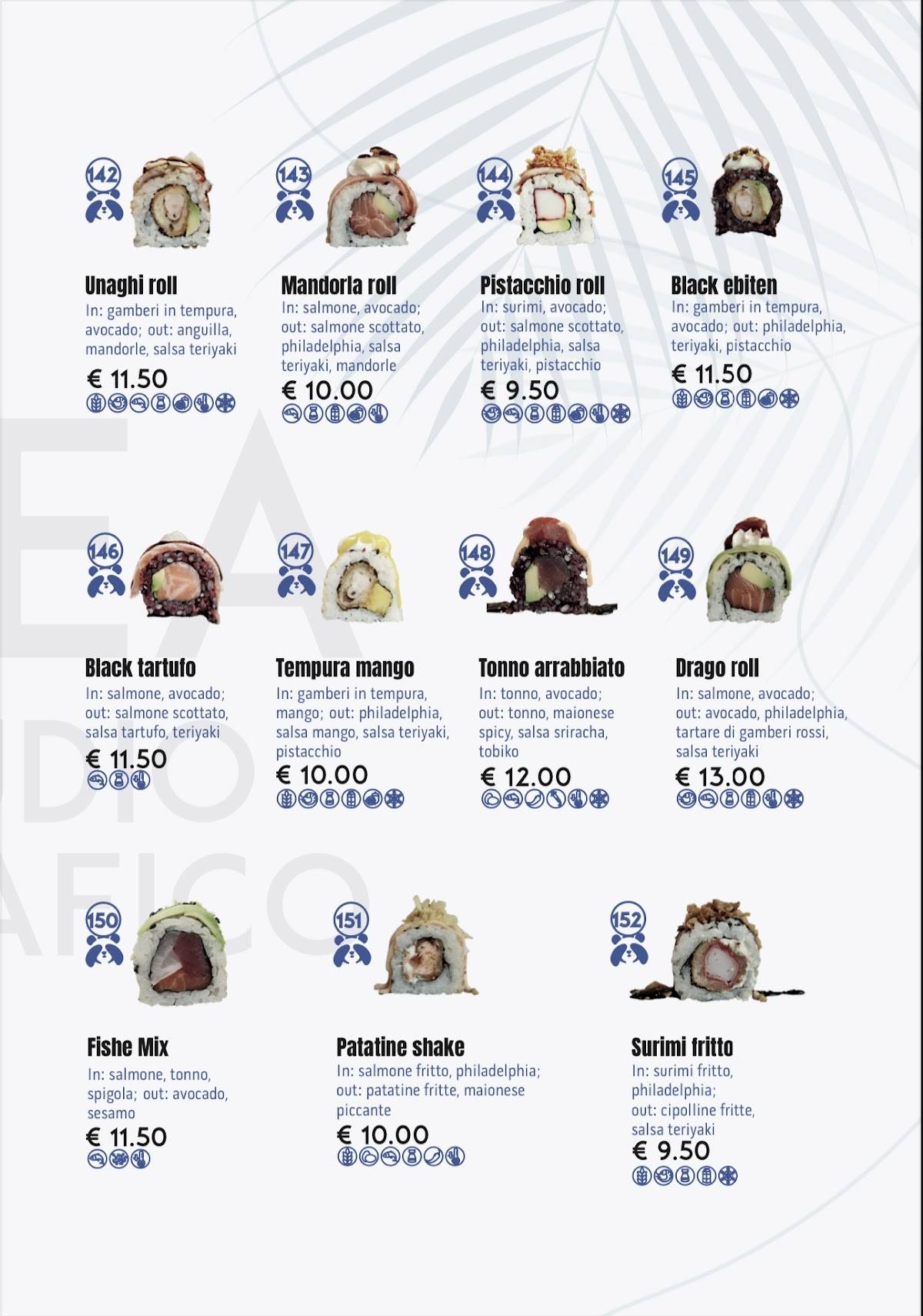 Menu di Miya pokè 