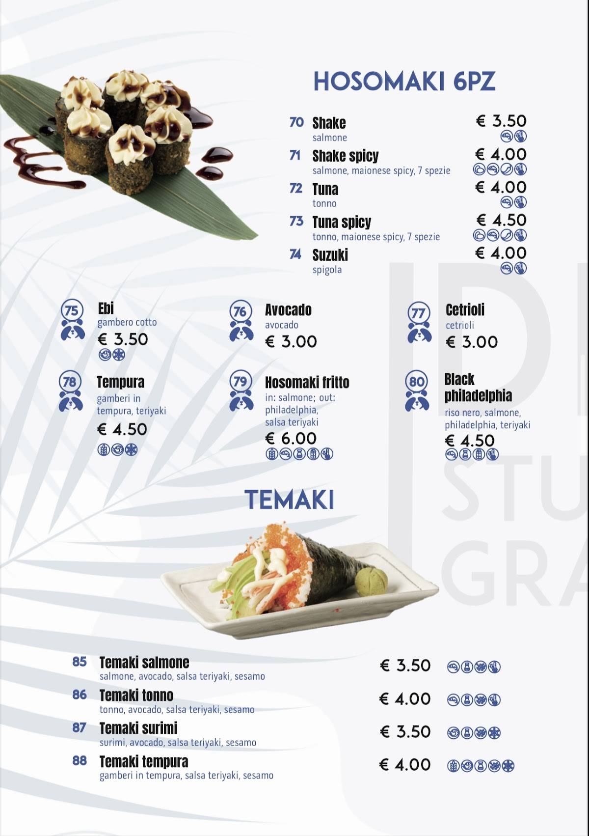 Menu di Miya pokè 