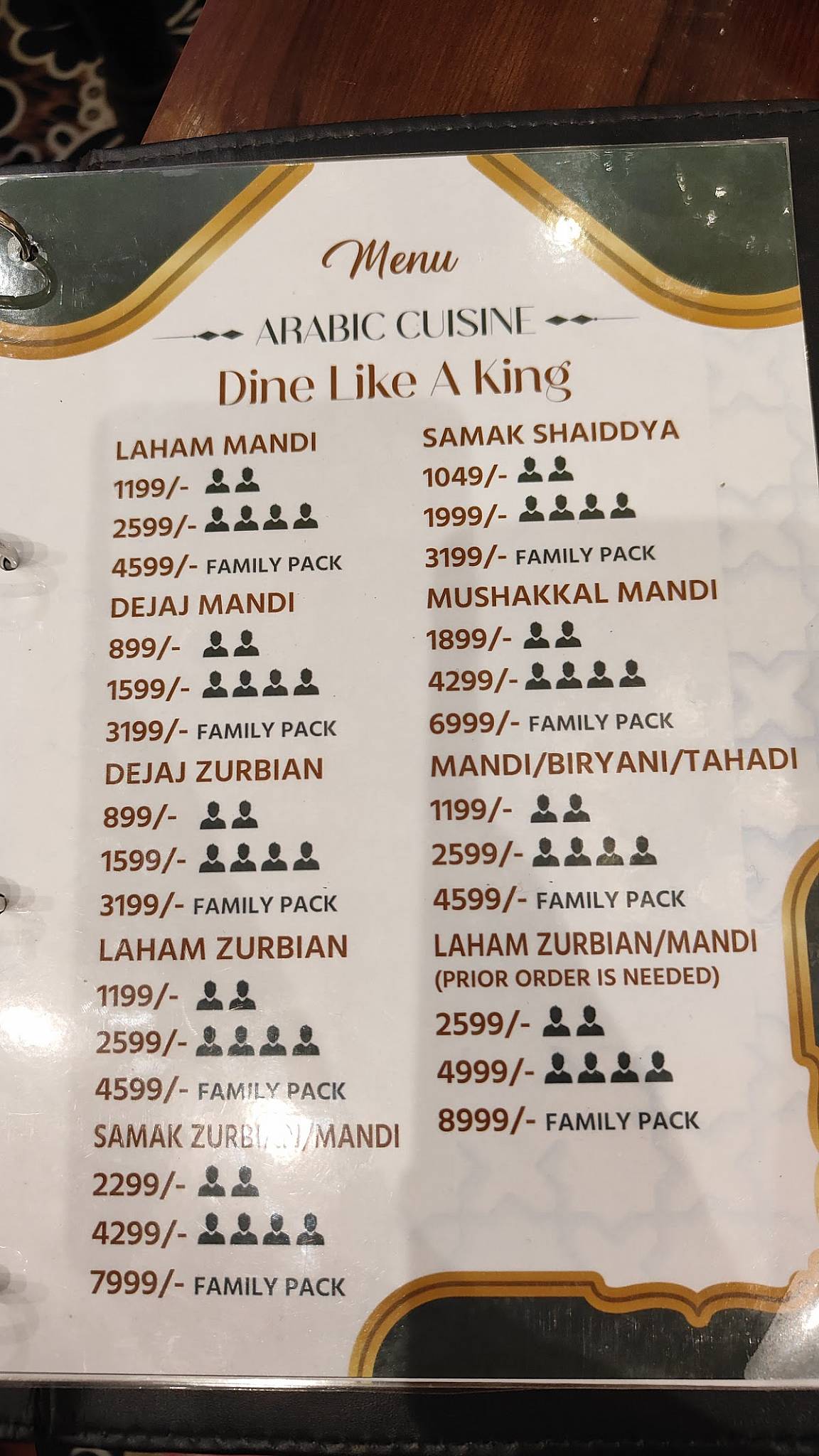 Mobina Restaurant Barrackpore menu