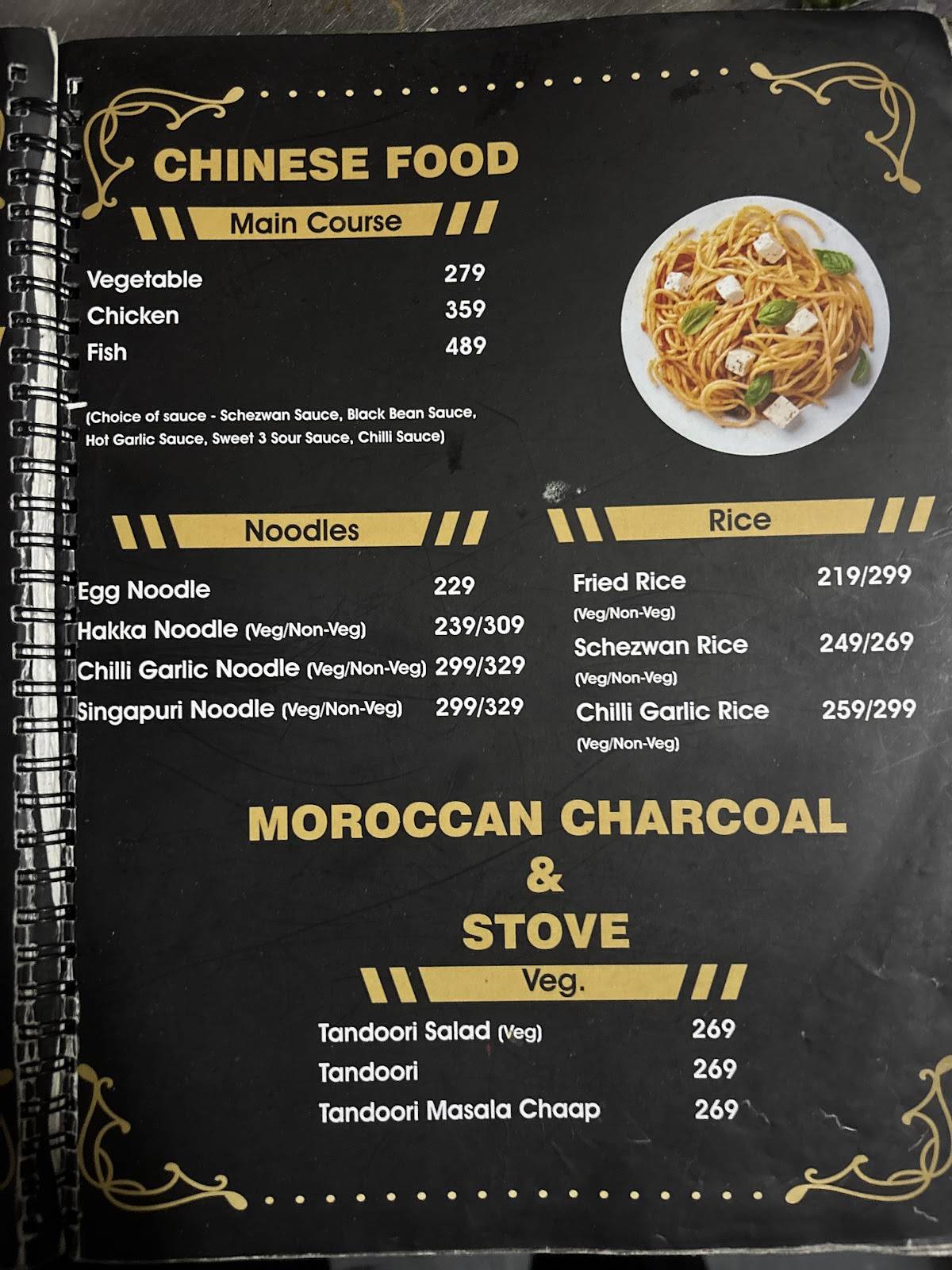 Moh Maya Cafe & Bar menu